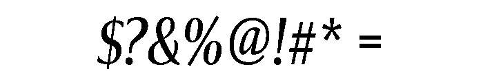 Collier Compressed Book Italic Font OTHER CHARS