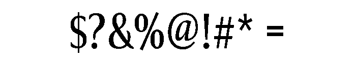 Collier Compressed Book Font OTHER CHARS