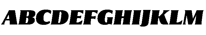Collier Compressed Extra Black Italic Font UPPERCASE