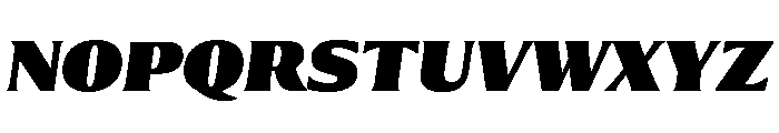 Collier Compressed Extra Black Italic Font UPPERCASE