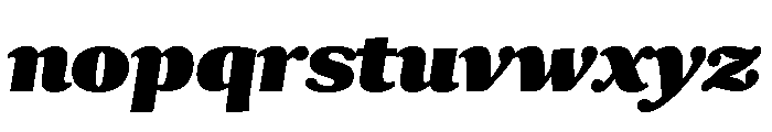 Collier Compressed Extra Black Italic Font LOWERCASE