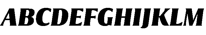 Collier Compressed Extra Bold Italic Font UPPERCASE