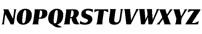 Collier Compressed Extra Bold Italic Font UPPERCASE