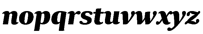 Collier Compressed Extra Bold Italic Font LOWERCASE