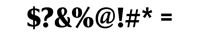 Collier Compressed Extra Bold Font OTHER CHARS