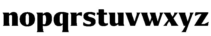 Collier Compressed Extra Bold Font LOWERCASE