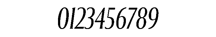 Collier Compressed Extra Light Italic Font OTHER CHARS