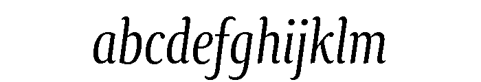 Collier Compressed Extra Light Italic FONT
