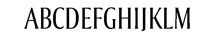 Collier Compressed Extra Light Font UPPERCASE