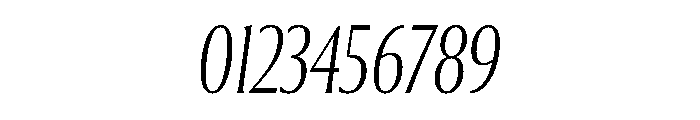 Collier Compressed Extra Thin Italic Font OTHER CHARS