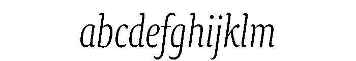 Collier Compressed Extra Thin Italic FONT
