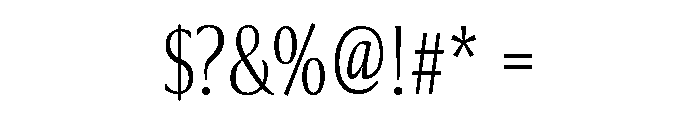 Collier Compressed Extra Thin Font OTHER CHARS