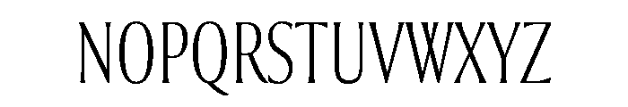 Collier Compressed Extra Thin Font UPPERCASE