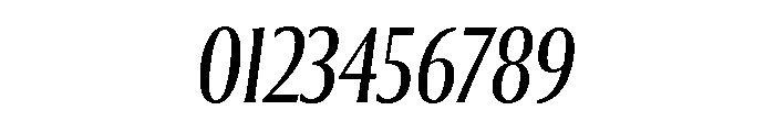 Collier Compressed Light Italic Font OTHER CHARS