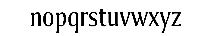 Collier Compressed Light Font LOWERCASE