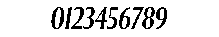 Collier Compressed Regular Italic Font OTHER CHARS