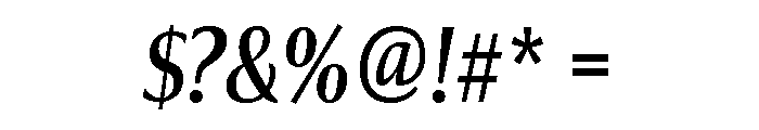 Collier Compressed Regular Italic Font OTHER CHARS