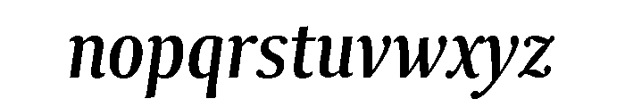 Collier Compressed Regular Italic Font LOWERCASE