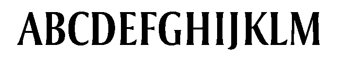 Collier Compressed Regular Font UPPERCASE