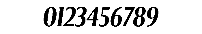 Collier Compressed Semi Bold Italic Font OTHER CHARS