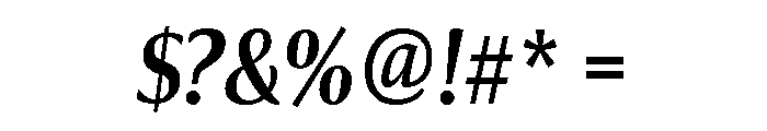 Collier Compressed Semi Bold Italic Font OTHER CHARS