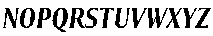 Collier Compressed Semi Bold Italic Font UPPERCASE