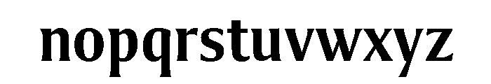 Collier Compressed Semi Bold Font LOWERCASE