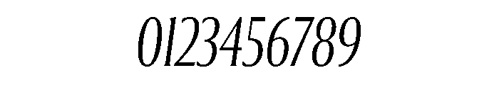Collier Compressed Thin Italic Font OTHER CHARS