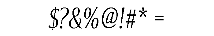 Collier Compressed Thin Italic Font OTHER CHARS