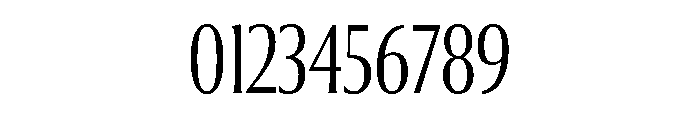 Collier Compressed Thin Font OTHER CHARS