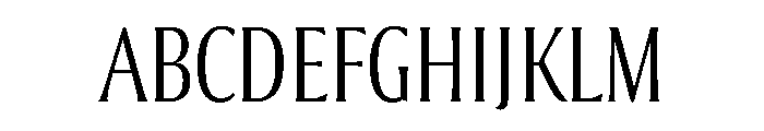 Collier Compressed Thin Font UPPERCASE