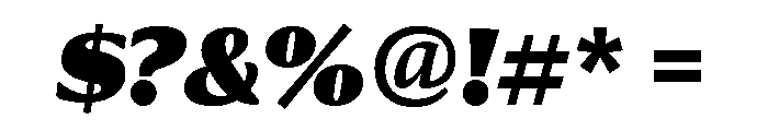 Collier Compressed Ultra Italic Font OTHER CHARS