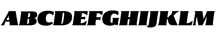 Collier Compressed Ultra Italic Font UPPERCASE