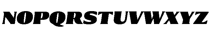 Collier Compressed Ultra Italic Font UPPERCASE