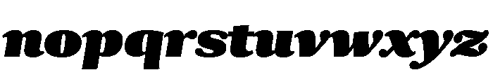Collier Compressed Ultra Italic Font LOWERCASE