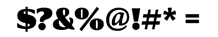 Collier Compressed Ultra Font OTHER CHARS