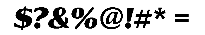 Collier Condensed Black Italic Font OTHER CHARS