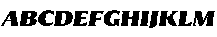 Collier Condensed Black Italic Font UPPERCASE