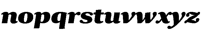 Collier Condensed Black Italic Font LOWERCASE