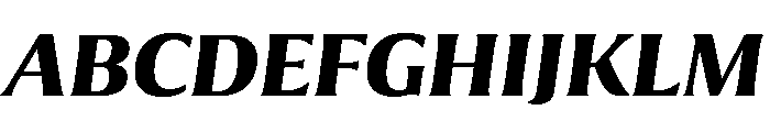 Collier Condensed Bold Italic Font UPPERCASE