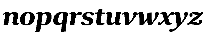 Collier Condensed Bold Italic Font LOWERCASE