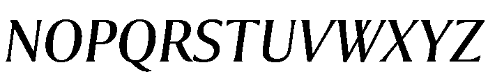 Collier Condensed Book Italic Font UPPERCASE