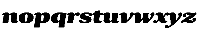 Collier Condensed Extra Black Italic Font LOWERCASE