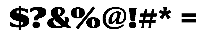 Collier Condensed Extra Black Font OTHER CHARS