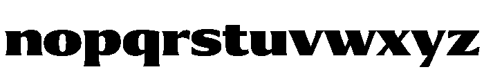 Collier Condensed Extra Black Font LOWERCASE