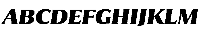 Collier Condensed Extra Bold Italic Font UPPERCASE