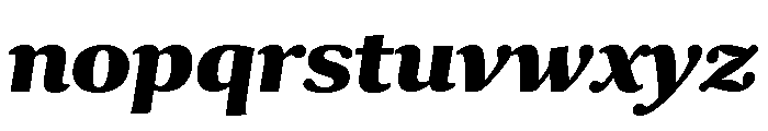 Collier Condensed Extra Bold Italic Font LOWERCASE