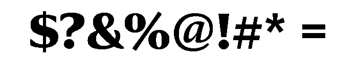 Collier Condensed Extra Bold Font OTHER CHARS