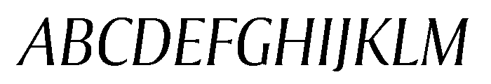 Collier Condensed Extra Light Italic Font UPPERCASE