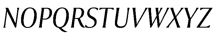 Collier Condensed Extra Light Italic Font UPPERCASE